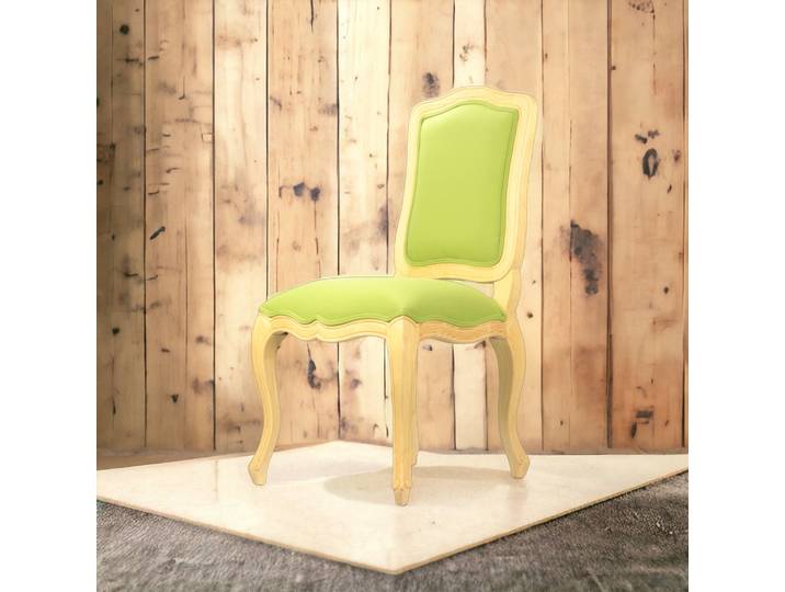Chaise de Style Baroque en Tissu - Vert