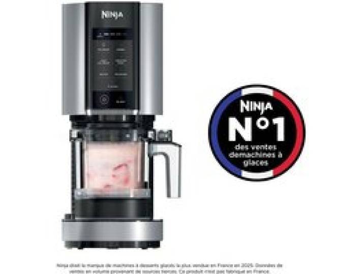 Machine à glace et sorbetière Ninja CREAMi NC302EU – 7 programmes - 2 pots inclus de 450 ml - Glaces sorbets et milkshakes maison