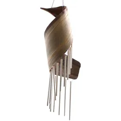 Coconut Leaf Wind Chimes - Natural