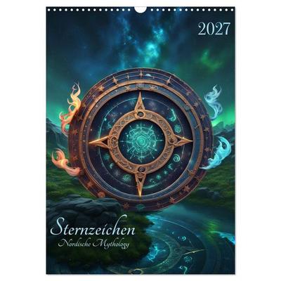 Sternzeichen Nordische Mythology (Wandkalender 2027 DIN A3 hoch), CALVENDO Monatskalender