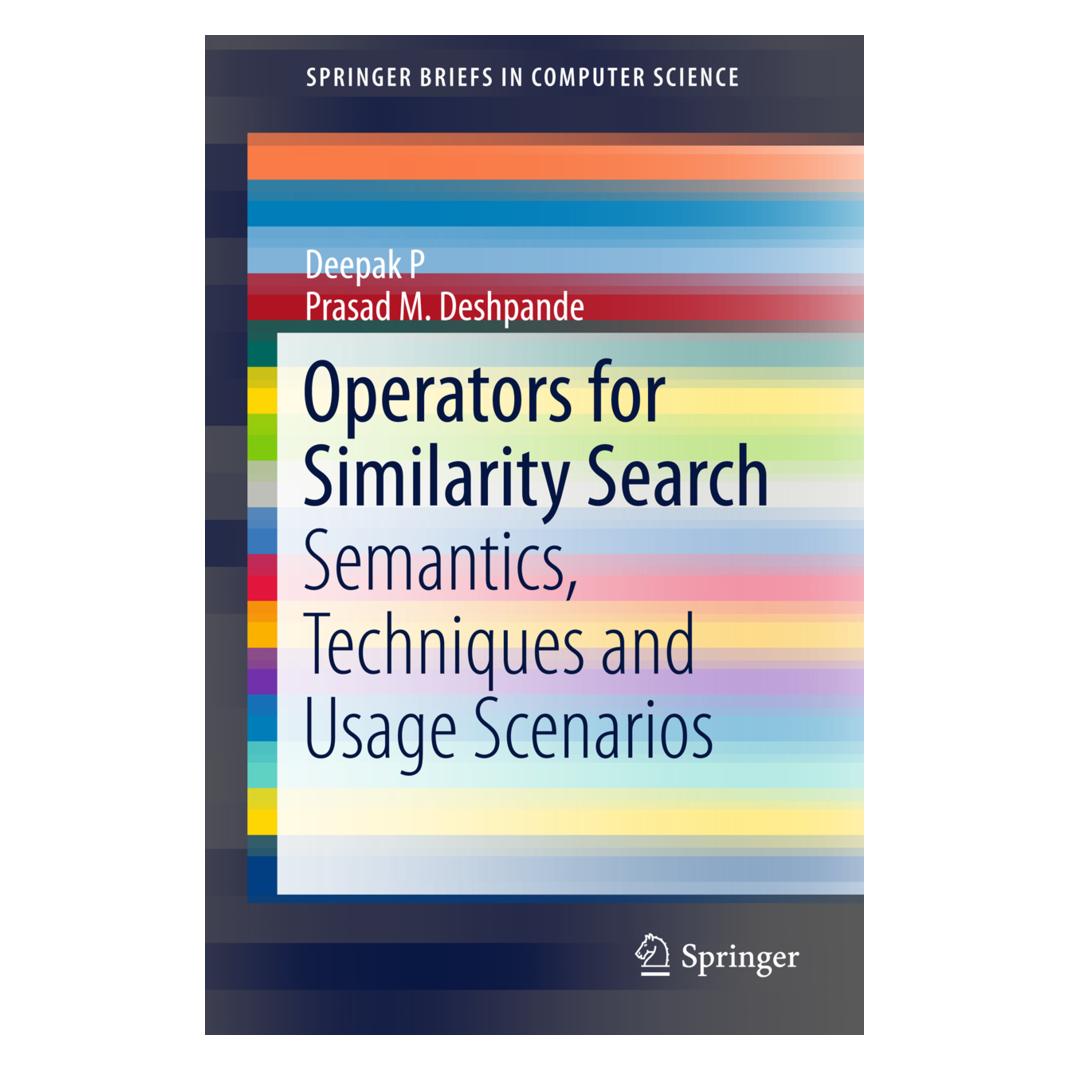 Springer Operators for Similarity Search (Englisch, Softcover, Deepak P, Prasad M Deshpande) (55592323)