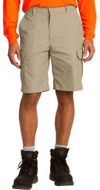 Red Kap PT66 Industrial Cargo Short in Khaki size W38   Cotton/Polyester Blend