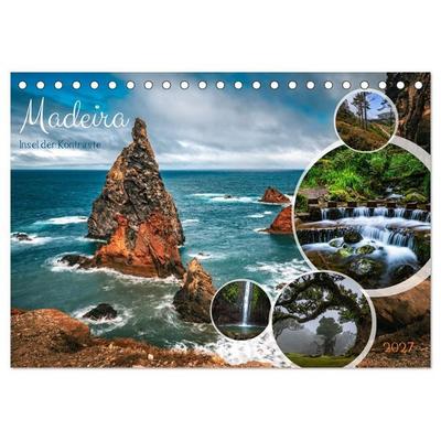 Madeira - Insel der Kontraste (Tischkalender 2027 DIN A5 quer), CALVENDO Monatskalender