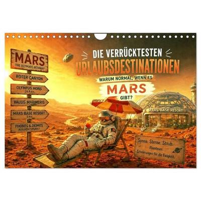 Die verrücktesten Urlaubsdestinationen (Wandkalender 2027 DIN A4 quer), CALVENDO Monatskalender