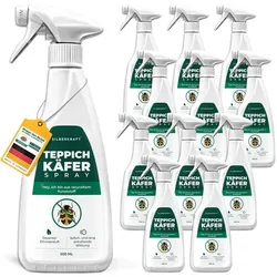Teppichkäfer Spray - Teppichkäfer vertreiben & loswerden: 12 x 500 ml
