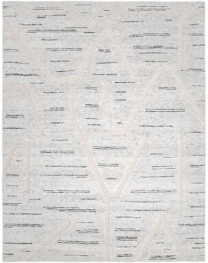 Overton Handmade Modern Contemporary Striped Area Rug