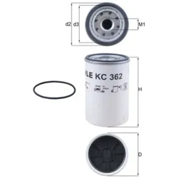 Kraftstofffilter MAHLE KC 362D