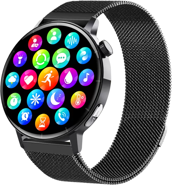 INF Smartwatch mit EKG-Herzfrequenz, Blutsauerstoff, Schlafüberwachung