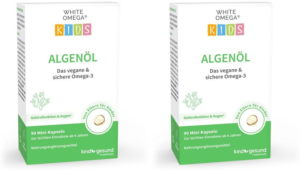 2x White Omega Kids Algenöl Weichkapseln 2x90 St
