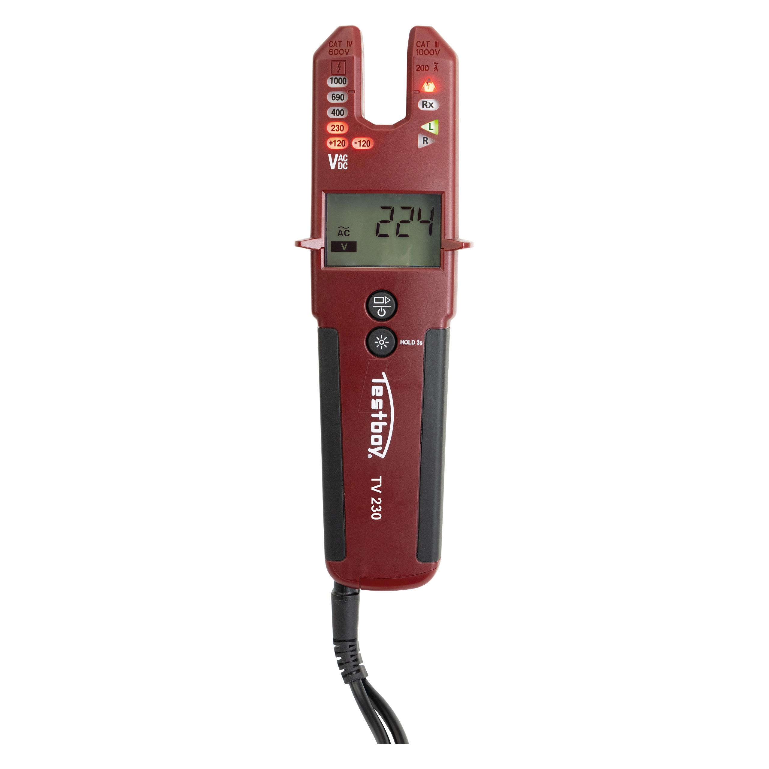 Testboy TV 230 (CAT III 1000V, CAT IV 600V, Spannungsprüfer) (Testboy TV 230)