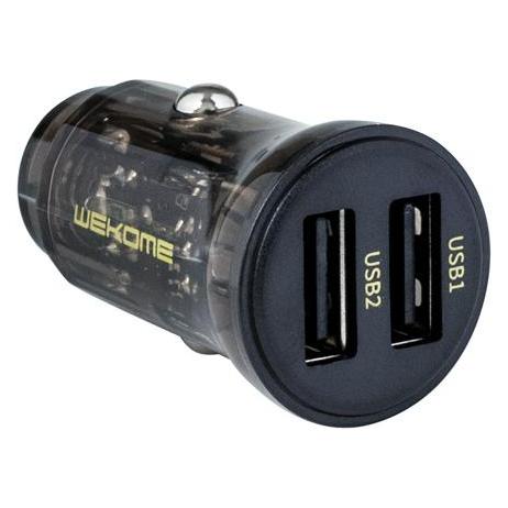 Wekome Car charger 2xUSB-A Fast Charging black (WK-WP-C40)