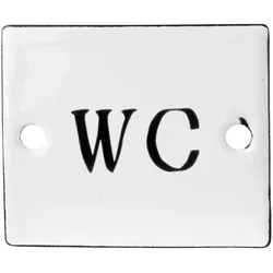 IB Laursen Schild Emaille WC, 6 x 5 cm