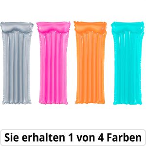 Bestway Luftmatratze 44013 Deluxe Comfort, 183 x 76cm, mit Kopfstütze, farbig sortiert, für 1 Person