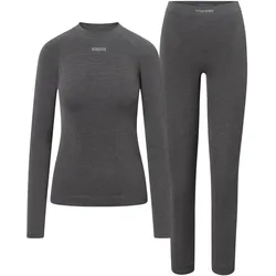 Viking, Damen, Funktionsshirt, Tende Lady Set PrimaLoft Cashmere Damenunterwäsche grau (L), Grau