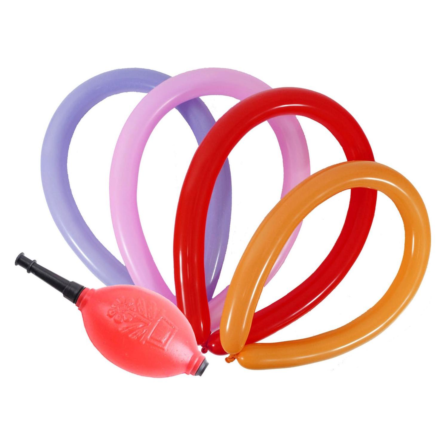 Erard Party Stars Ballonpumpe mit 12 Modellierballons (12x) (0030788)