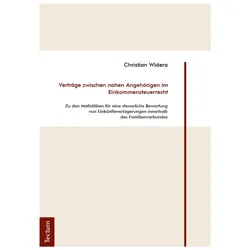 Verträge zwischen nahen Angehörigen im Einkommensteuerrecht, Fachbücher von Christian Widera