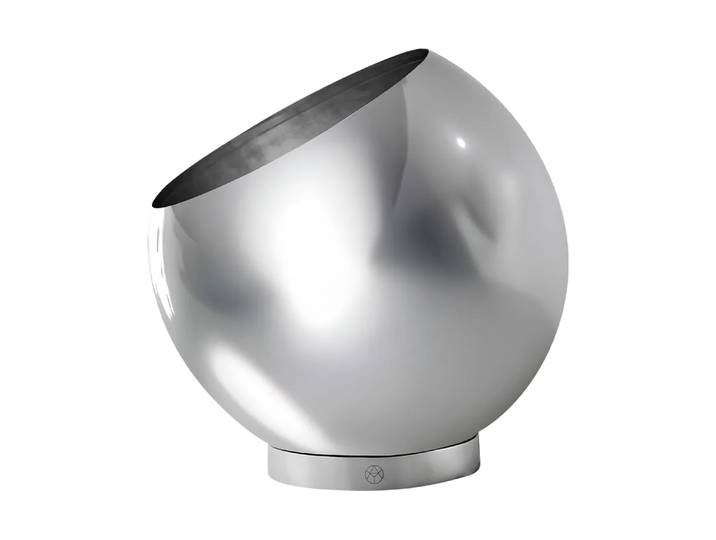 AYTM Globe bloempot Ø17 cm Zilverkleurig