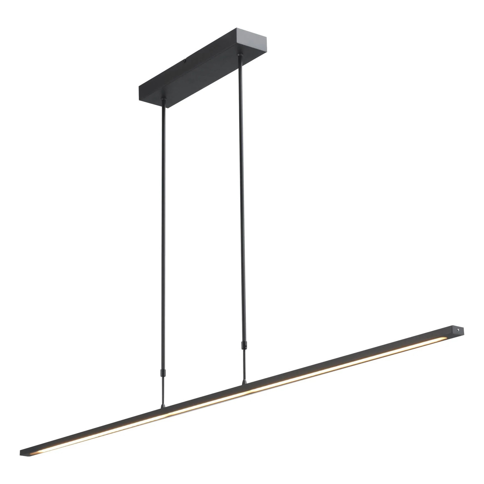 Masterlight Real Moderne LED Hanglamp - Zwart - 160 cm