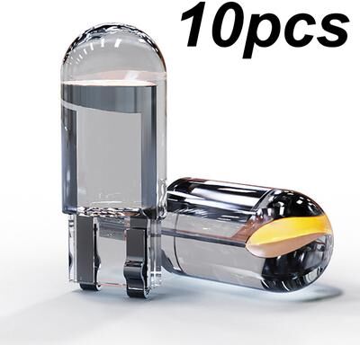 Multisell Products Hub Car Interior LED Bulbs COB Glass Auto Dome License Plate Light, White Ice Blue & Yellow blue