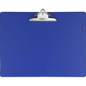 RAPESCO Klemmbrett 1136, A3 quer, Kunststoffbezug, mit Stiftehalter, blau