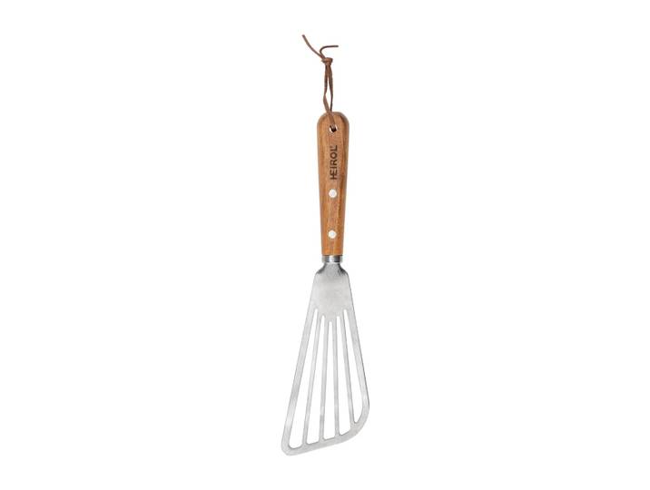 Heirol Spatule ajourée en acier inoxydable 30 cm Hêtre
