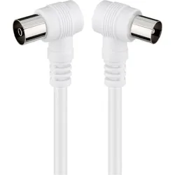 Goobay 11522 Gewinkeltes Antennenkabel ( Koax-Buchse 90°