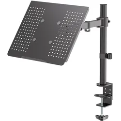 Goobay Laptophalterung Single, Notebook Ständer, Schwarz
