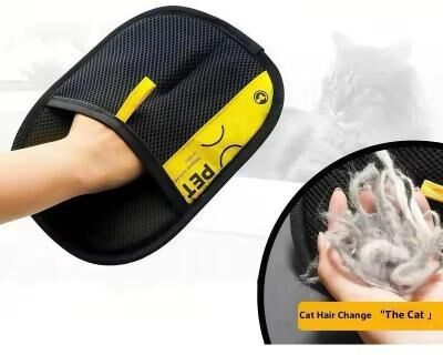 Uplift Picks FurSweep Reusable Pet Hair Remover Grooming Glove With Lint Roller Brush 2 Pcs