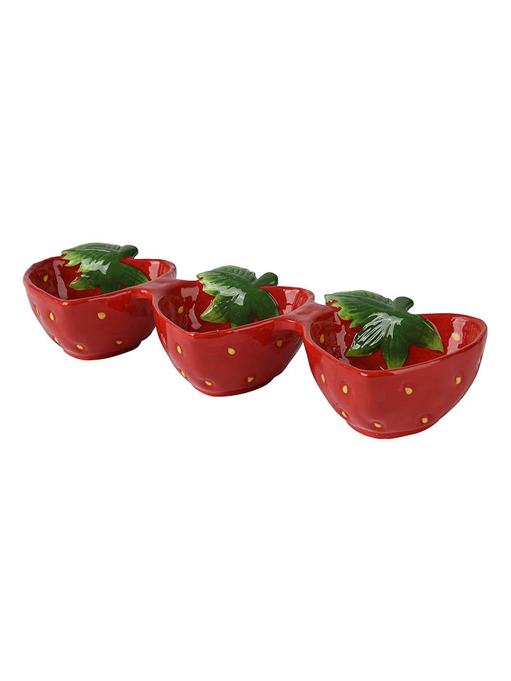 Kaeming Serviergeschirr ''Tapas'' in Rot - (B)27,5 x (H)4 x (T)9cm - onesize