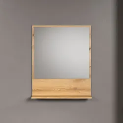 trendteam Badezimmerspiegel PureBliss Holzoptik Braun Eiche