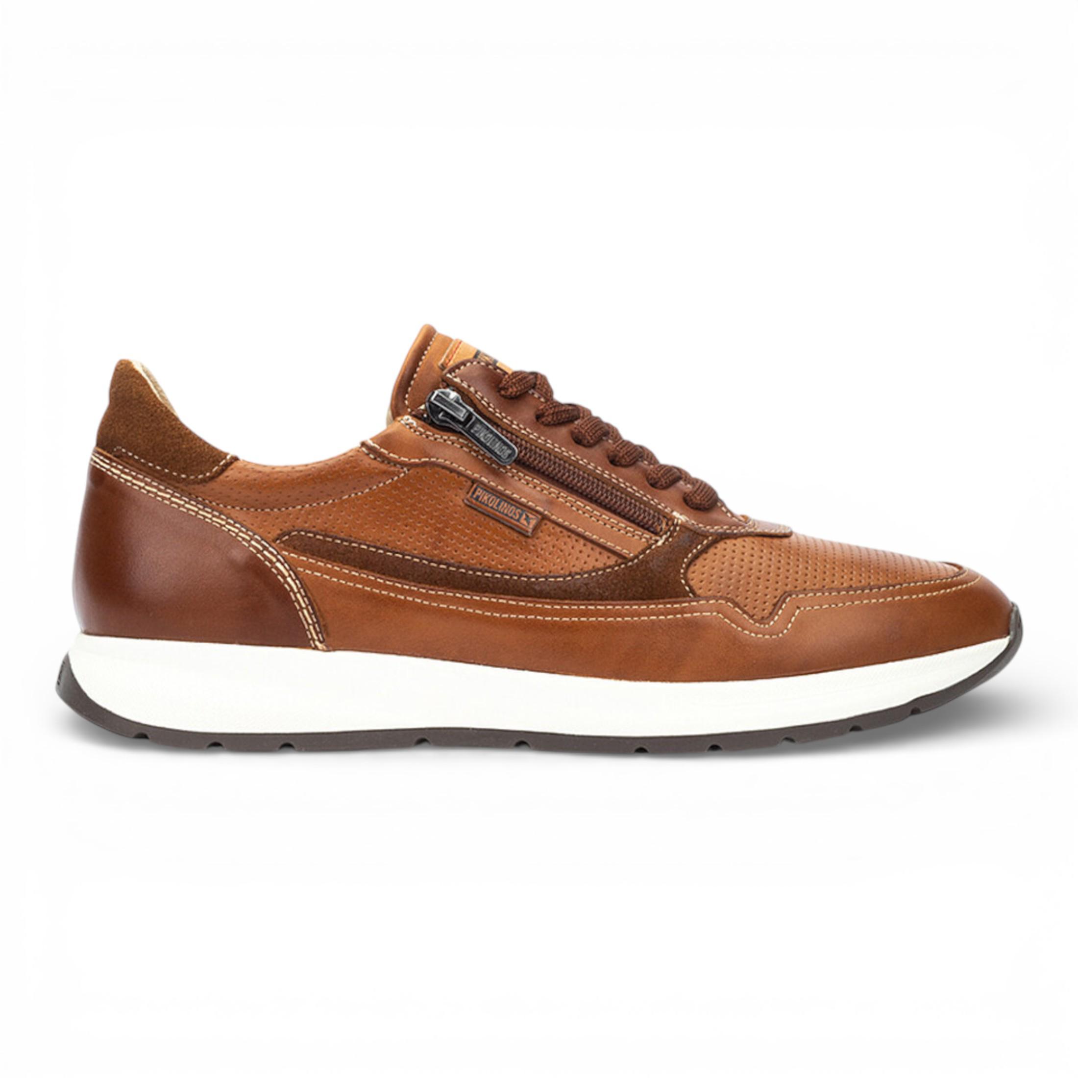 Pikolinos Herren-Sneaker aus braunem Leder, bequem und tragbar - Getafe