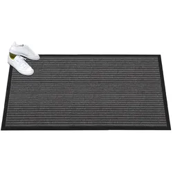 Mercury Fußmatte Grattant 90,0 x 150,0 cm anthrazit gemustert