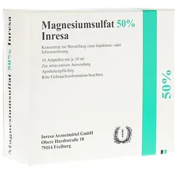 Magnesiumsulfat 50% Inresa Konz.z.H.e.In 10X10 ml