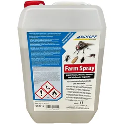 Schopf Farm Spray - gebrauchsfertiges Stallfliegenspray, 5 Liter