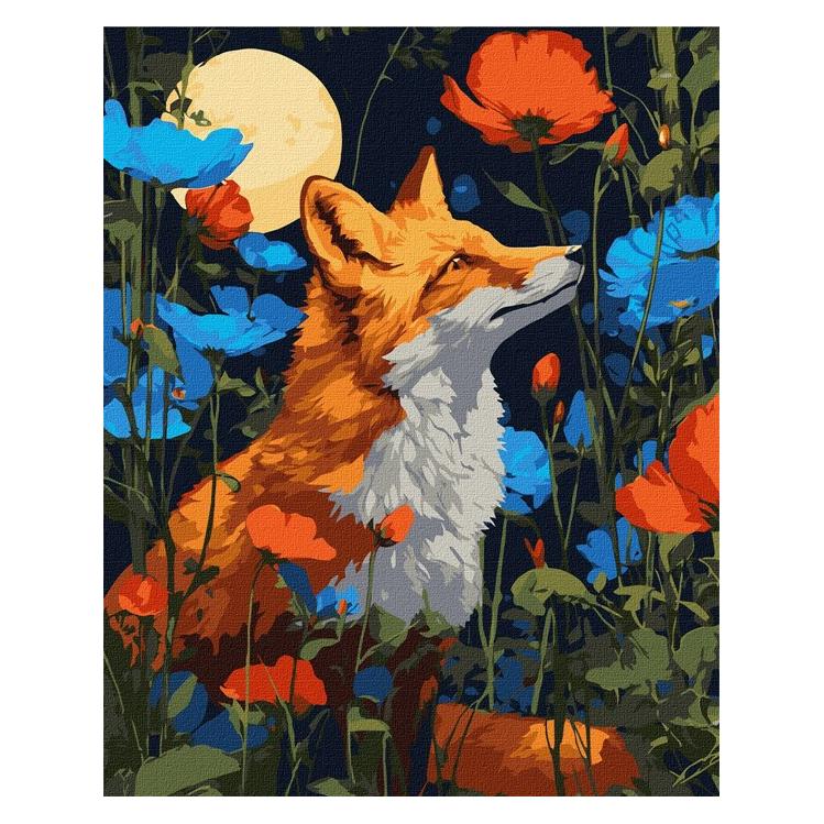Ideyka Malen nach Zahlen - Blumen unter den Pfoten - art selena ua 40 x 50 cm (KHO6852)