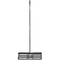 COSTWAY Metall Rasenregel, Rasenregel mit ergonomischem Griff, Sandboden nivellieren
