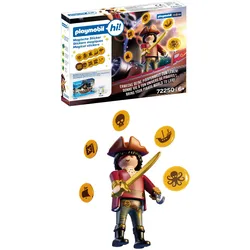 PLAYMOBIL hi! 72250 Magische Sticker Piraten mit NFC-Stickern und Figur