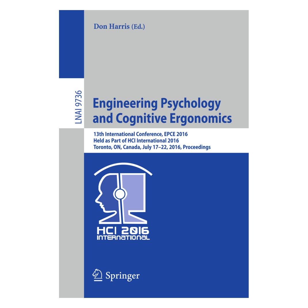 Springer Engineering Psychology and Cognitive Ergonomics (Englisch, Softcover, Don Harris) (55809606)