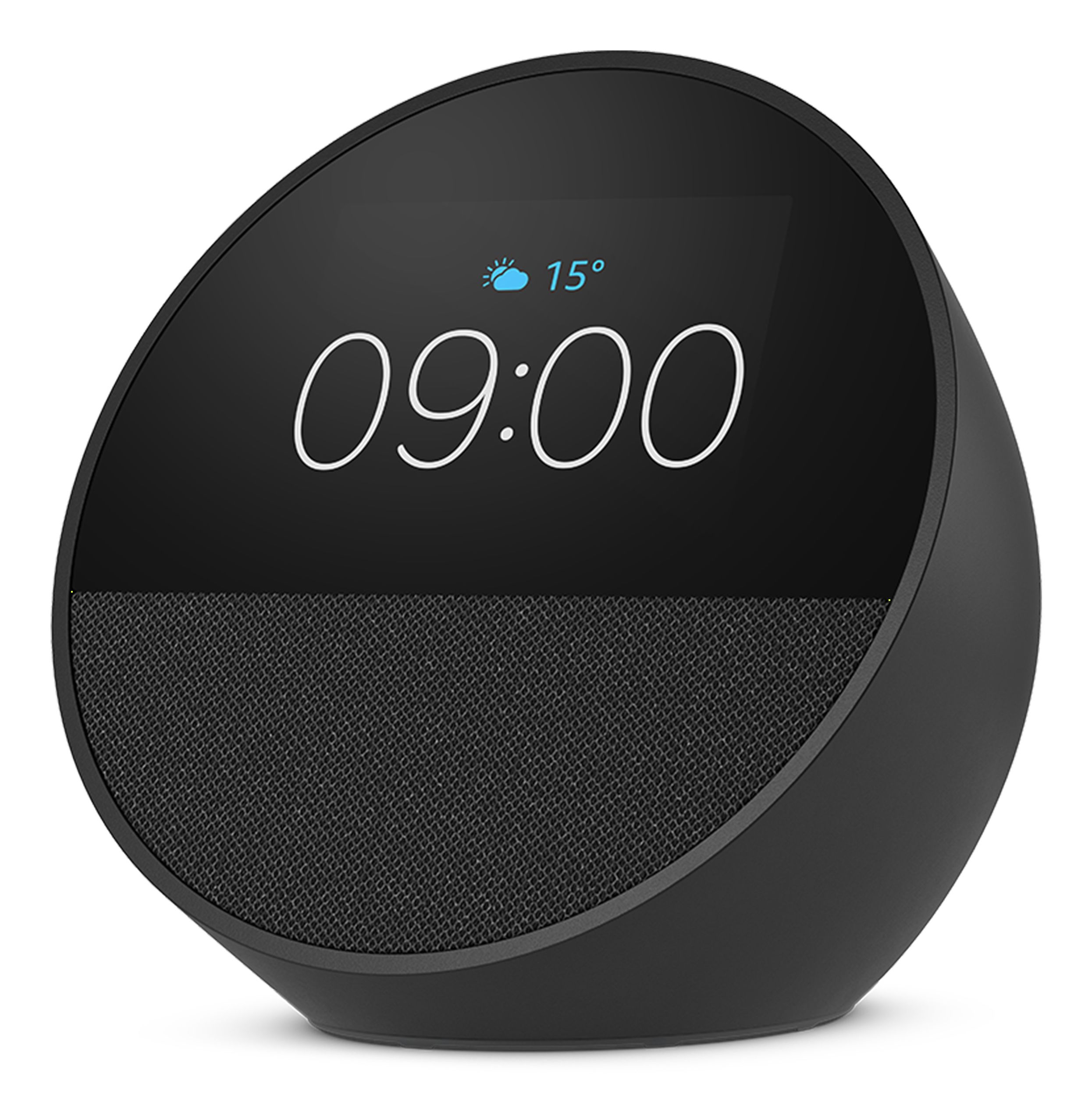 Echo Spot (2024) WLAN Lautsprecher mit Bluetooth Amazon Alexa (Schwarz) B0C2S2J7JP