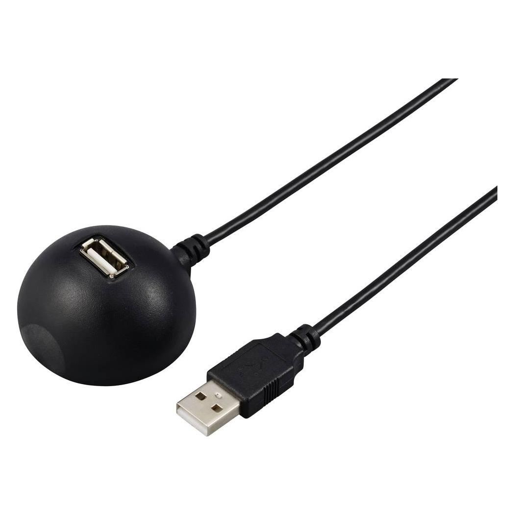 Renkforce USB-Kabel USB 2.0 USB-A Stecker, USB-A Buchse 1.5 m Schwarz Docking-St (1.50 m, USB 2.0, 2.50 W) (RF-5720418)