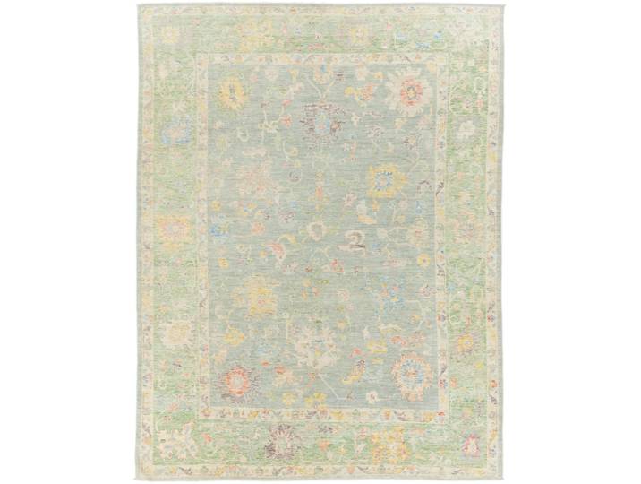 Usak Teppich 274x358 Handgeknüpft Orientteppich Wolle