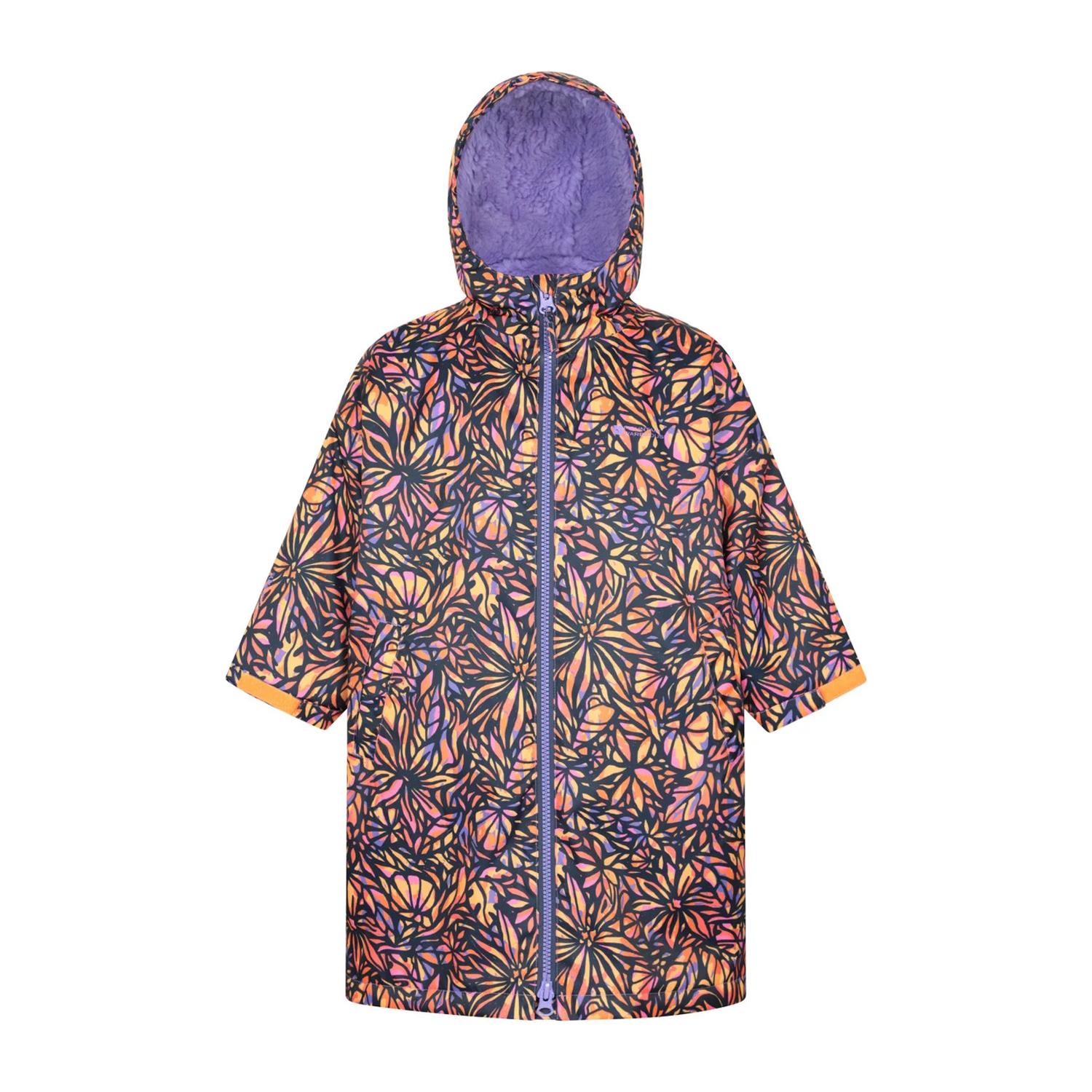 Mountain Warehouse Kinderen Tidal Flowers Waterdichte Veranderjas (Marineblauw)