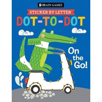 Brain Games - Sticker by Letter - Dot-To-Dot: On the Go!, von Publications International Ltd,Brain Games,Little Grasshopper Books, Publications