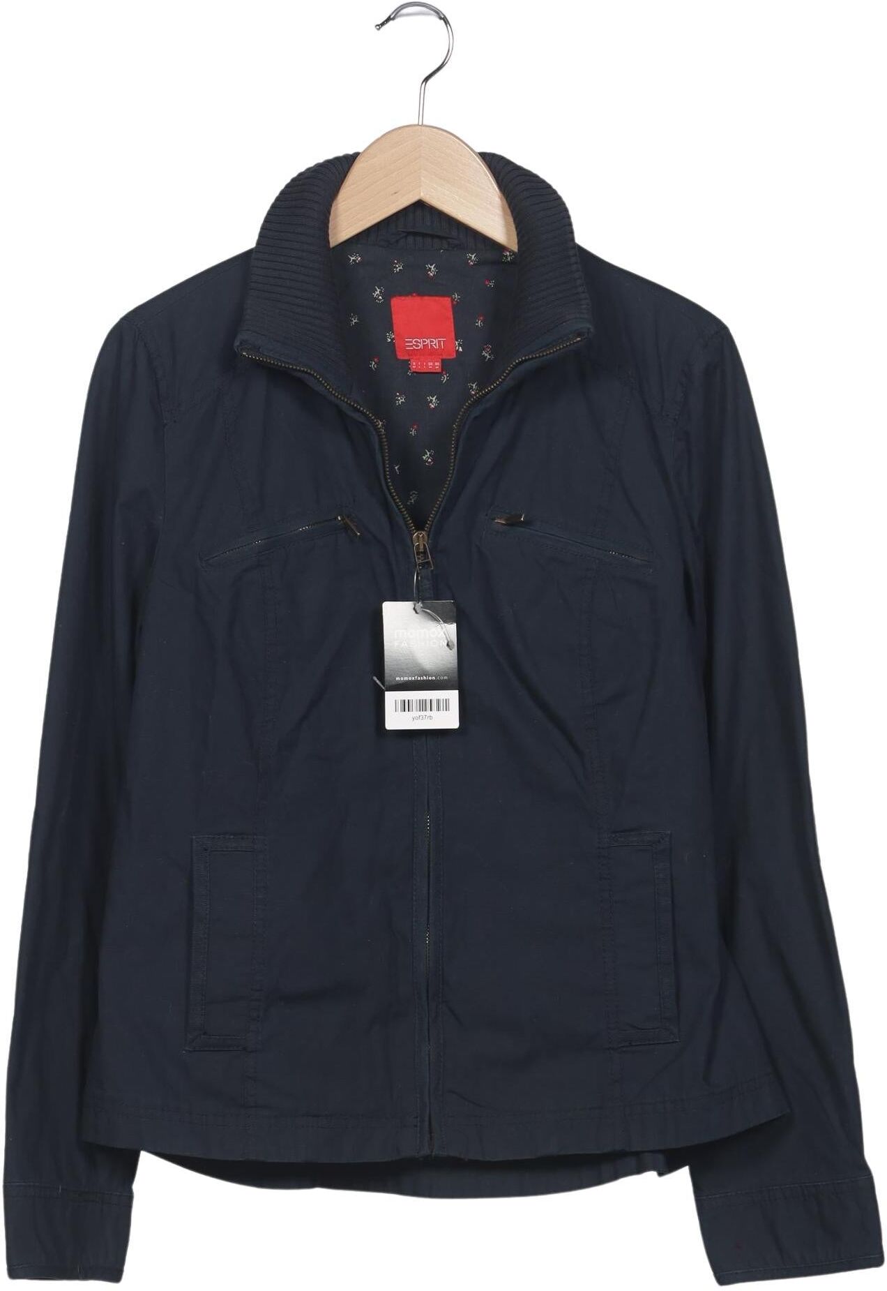 Esprit Damen Jacke, Marineblau, Gr. M, Baumwolle - Second Hand