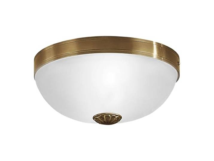 EGLO Deckenlampe Imperial, 2 flammige Deckenleuchte Vintage, Rustikal Wohnzimmerlampe aus brüniertem Metallguss und satiniertem Glas in Weiß, Küchenlampe, Flurlampe Decke mit E27 Fassung