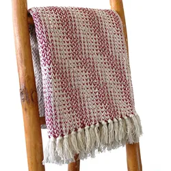 Boho Comfort Throws - Ruby Two Tone