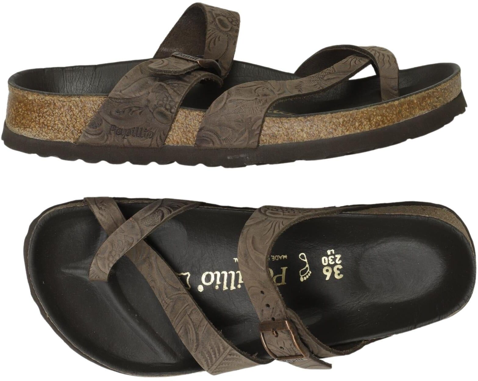Papillio by Birkenstock Damen Sandalen, Braun, Gr. EU 36, kein / Etikett - Second Hand