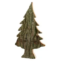 Holztanne mit Rinde M - 45 cm