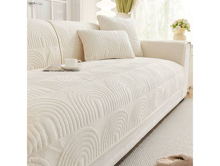 Coussin de canapé en velours égyptien de Style crème, nouveau modèle 20225, housse de canapé antidérapante toutes saisons, vente en gros