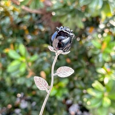 Inspire Essentials CrystalBloom Rose Quartz Flower Ornament Elegant Gift Decor 6
